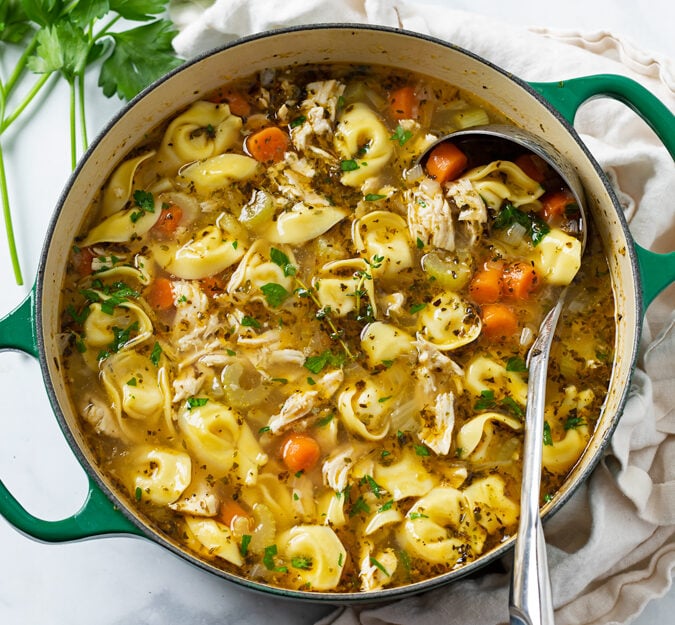 Cozy Chicken Tortellini Soup: Your Customizable Winter Comfort